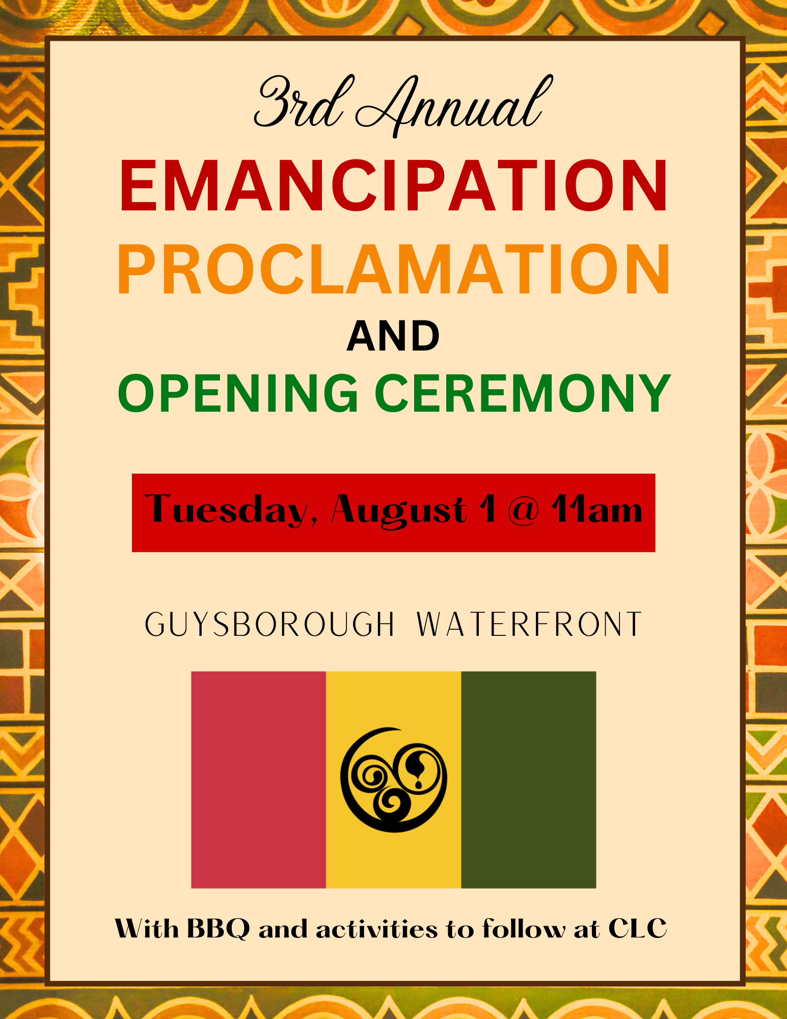 Guysborough’s 3rd Annual Emancipation Proclamation and Opening Ceremony